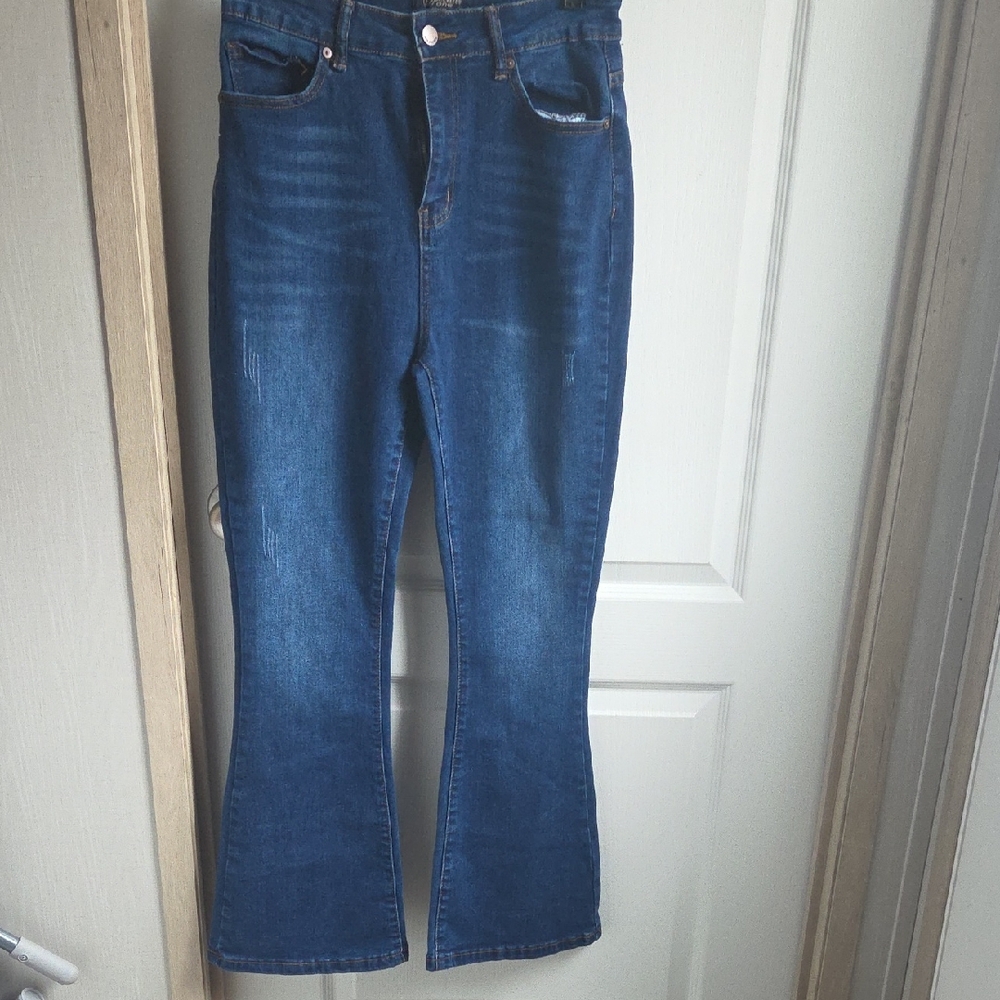 Stylish Blue Flare Women's Jeans